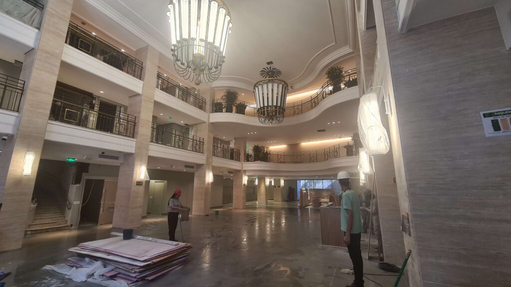 salao durante revitalizacao